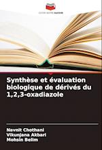 Synthèse et évaluation biologique de dérivés du 1,2,3-oxadiazole