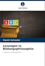 Lesungen in Bildungsphilosophie