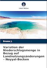 Variation der Niederschlagsmenge in Bezug auf Landnutzungsänderungen ¿ Noyyal-Becken