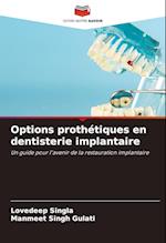 Options prothétiques en dentisterie implantaire