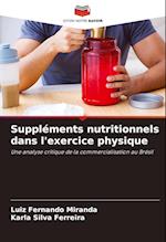 Suppléments nutritionnels dans l'exercice physique