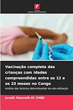 Vacinação completa das crianças com idades compreendidas entre os 12 e os 23 meses no Congo