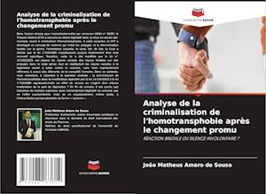 Analyse de la criminalisation de l'homotransphobie après le changement promu