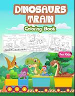 Dinosaurs Train Coloring Book for Kids