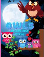 OWLS COLORING BOOK FOR KIDS 