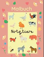 Malbuch Nutztiere