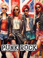 Punk Rock - A Rebellious Fashion Coloring Book: Beautiful Models (With an Attitude) Wearing Punk Clothing & Accessories. 