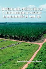 Dendeicultura, Política Pública E Transformação Da Paisagem