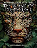 Literary Coloring Book inspired by H.G. Wells's Novel The Island of Dr. Moreau: Share the Jungle with Beasts-Men in this Classic Horror Book filled wi