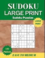 Sudoku Puzzles Book Large Print for Adults 