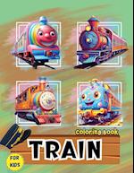 Train Coloring Book for Kids