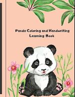 Panda Coloring and Handwriting Learning book