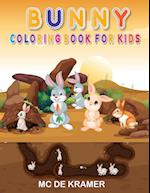 Bunny coloring book for kids