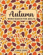 Autumn Word Search Book with Solutions