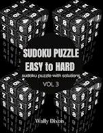 Sudoku puzzle easy to hard sudoku puzzle with solutions vol 3