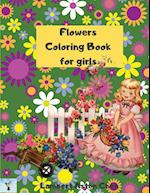 Flowers Coloring Book for girls