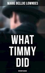 What Timmy Did (Mystery Classic)