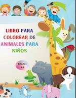 Libro para colorear de animales para niños