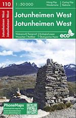 Jotunheimen West Hiking & Cycling Map
