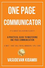 One Page Communicator