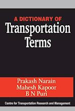 A Dictionary of Transportation Terms