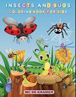 Insects and bugs coloring book for kids