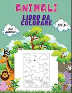 Animali Libro da Colorare per Bambini età 3+