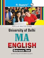 University of Delhi (DU) M.A. English Entrance Test Guide 