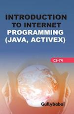 CS-74 Introduction To Internet Programming 