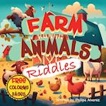 Farm Animals Riddles and Coloring Pages for Kids 