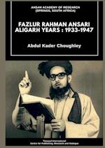 Fazlur Rahman Ansari Aligarh Years