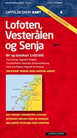 Lofoten, Vesterålen og Senja  1:410 000 (2024) : bil- og turistkart = tourist map = Touristenkarte = carte touristique