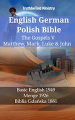 English German Polish Bible - The Gospels V - Matthew, Mark, Luke & John