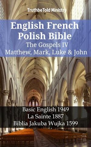 English French Polish Bible - The Gospels IV - Matthew, Mark, Luke & John
