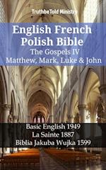 English French Polish Bible - The Gospels IV - Matthew, Mark, Luke & John