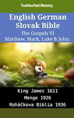 English German Slovak Bible - The Gospels VI - Matthew, Mark, Luke & John