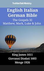 English Italian German Bible - The Gospels XI - Matthew, Mark, Luke & John