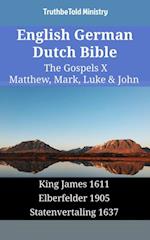 English German Dutch Bible - The Gospels X - Matthew, Mark, Luke & John