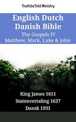 English Dutch Danish Bible - The Gospels IV - Matthew, Mark, Luke & John