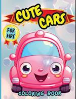 Cute Cars Coloring Book For Kids