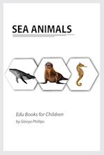 Sea Animals: Montessori real Sea Animals book, bits of intelligence for baby and toddler, children's book, learning resources. 