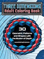 Three Dimensions Adult Coloring Book