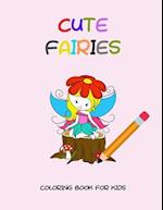 Cute fairies coloring book for kids 