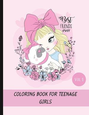 Coloring book for teenage girls