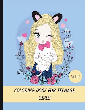 Coloring book for teenage girls