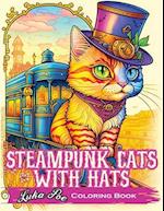 Steampunk Cats With Hats Coloring Book: Unleash Your Creativity with Steampunk Cats Wearing Hats: A Unique Coloring Experience 