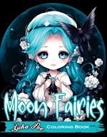 Moon Fairies Coloring Book: Magical Moon Fairies: Enchanting Coloring Pages for Kids and Adults - Perfect for Relaxation and Creativity 