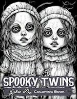 Spooky Twins Coloring Book: Get in the Halloween Spirit with Creepy and Cute Designs 