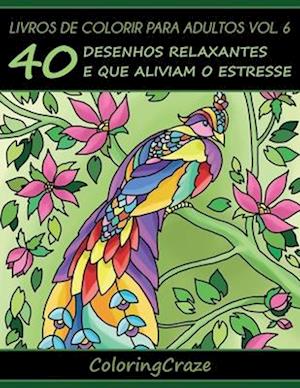 Livros de colorir para adultos vol. 6