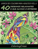 Livros de colorir para adultos vol. 6